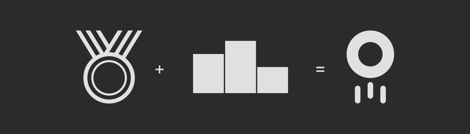 Exemple de la conception de l'icône du logo de la nouvelle identité visuelle de Viséo sur fond noir
