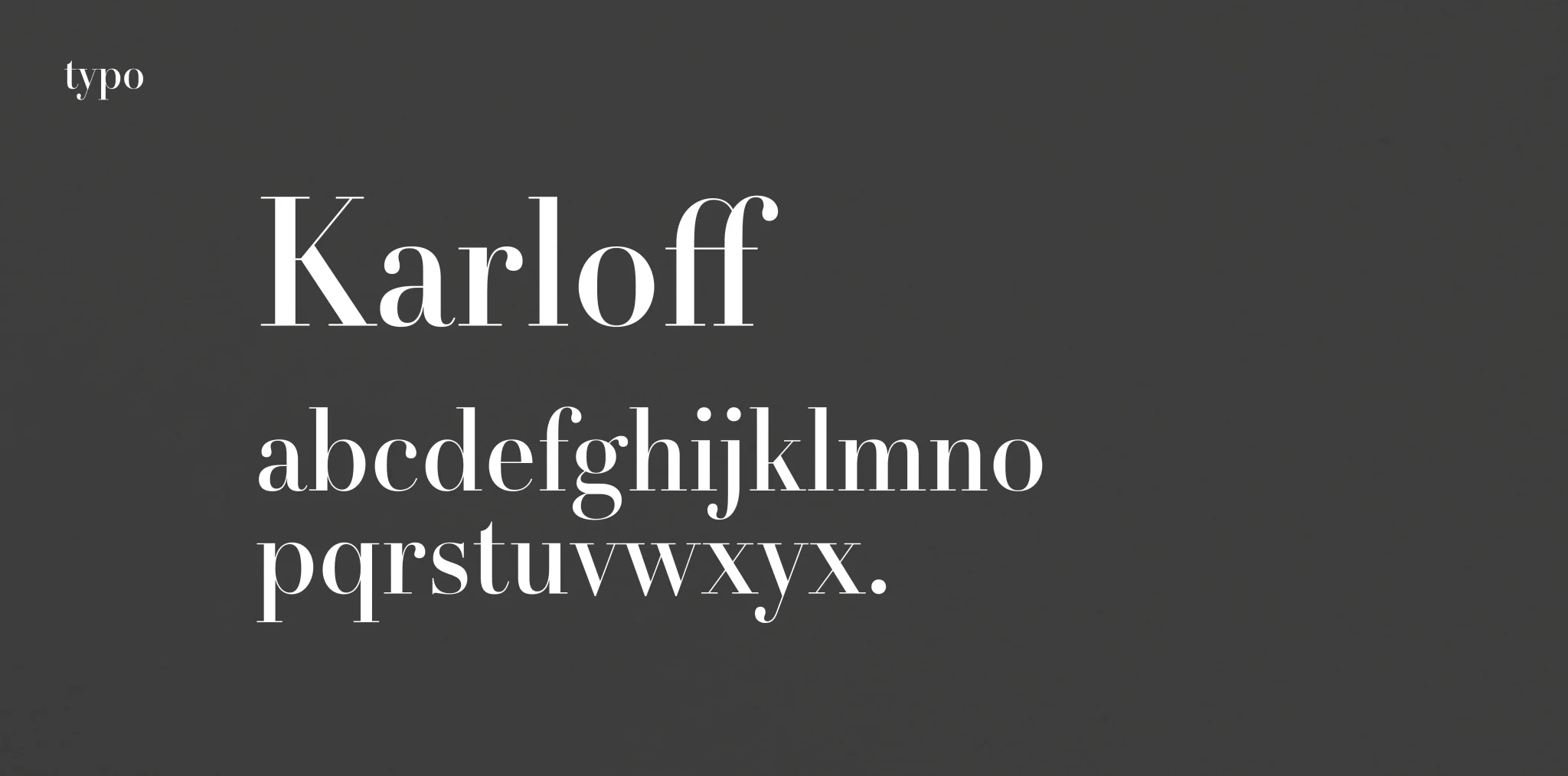 Typographie utilisée pour la création de l’identité visuelle Crops Rebelle, sur fond gris.