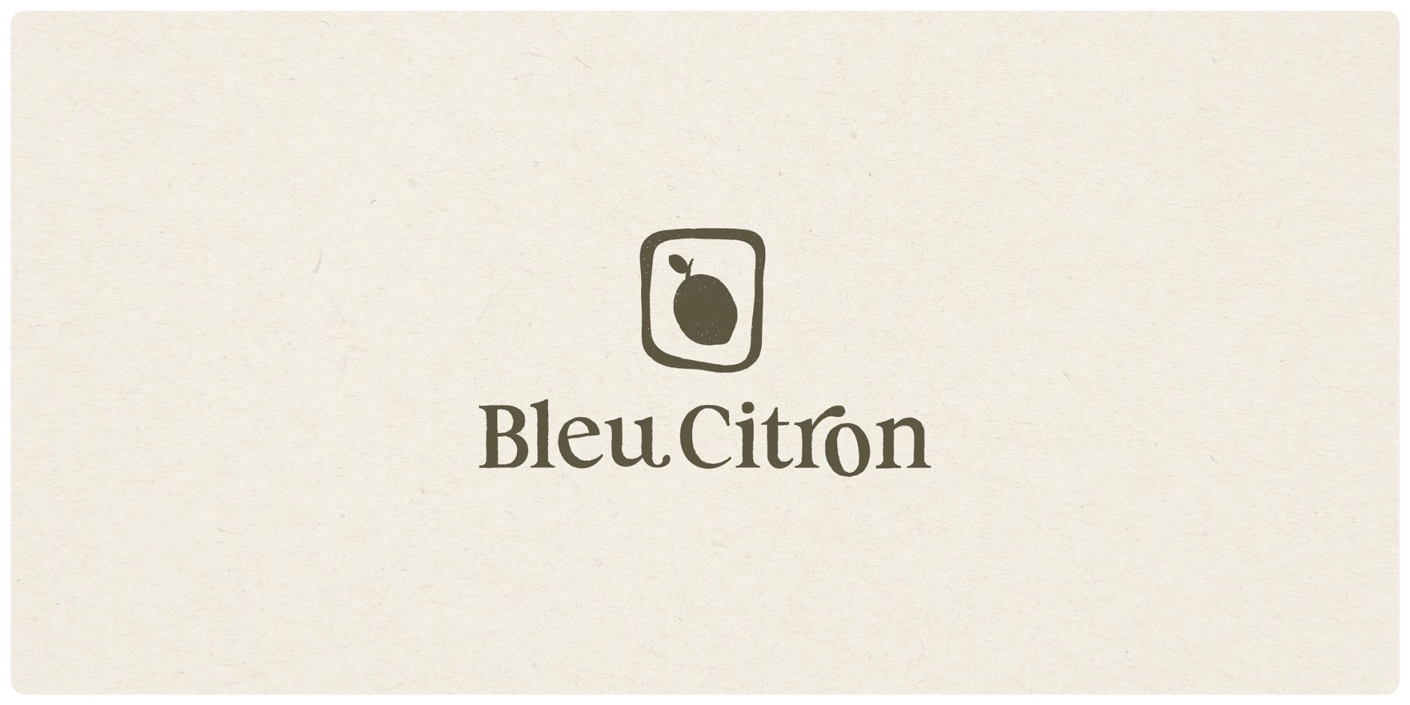 Logo créé pour Bleu Citron conçu par Atelier480